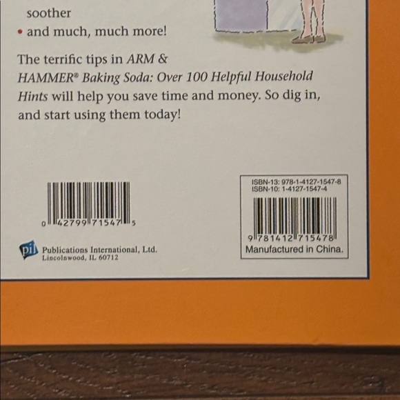 Arm & Hammer Baking Soda Over 100 Helpful Household Hints Book, Great Condition! - Picture 3 of 5